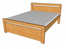 Doppelbett Rhino II. 180x200 cm braun