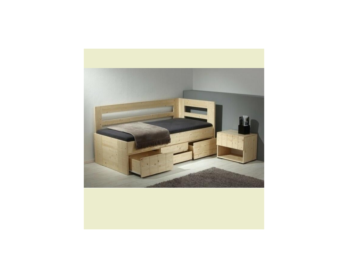 Elevated bed Hanny II. with drawers