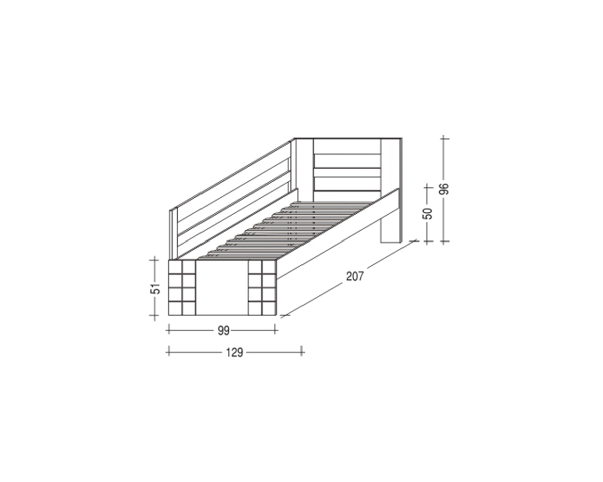 Elevated bed Hanny II.  parameter
