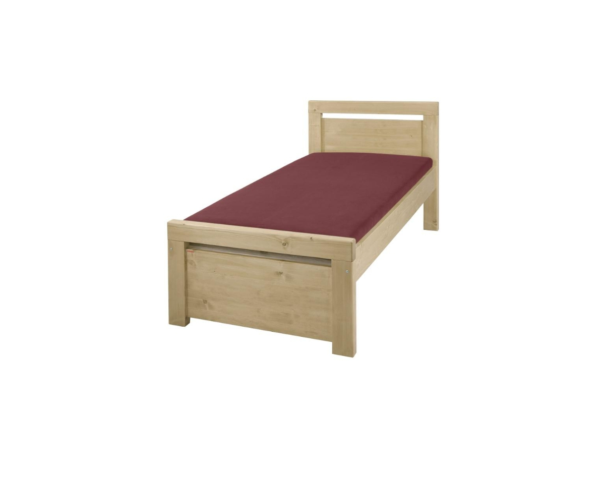 Solid wood single bed Rhino II. 90×200 natur