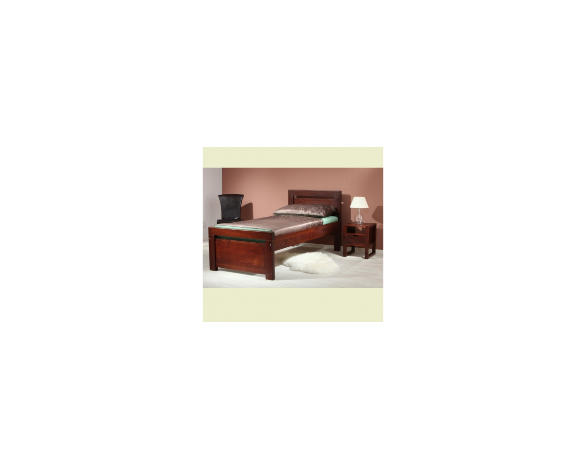Solid wood single bed Rhino II. 90×200