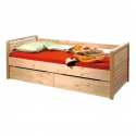 Beech bed for children with drawers Thomas II.