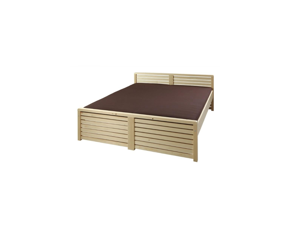 Elevated double bed Thomas 180×200 natur