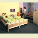Solid wooden bed Anny 180×200 natur