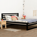 Großes Bett DELUXE schwarze Farbe 180x200