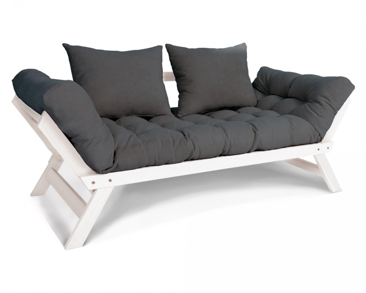 Callisto 160 cm sofa white with 80×200 mattress