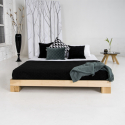 Solid Beech Wood Bed Tauri 160