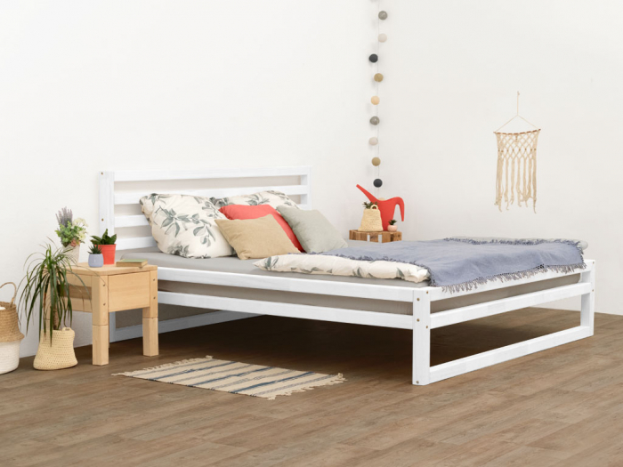 Großes Bett DELUXE weiße Farbe