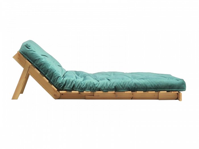 Root-Sofa, zu einer Chaiselongue zusammengeklappt