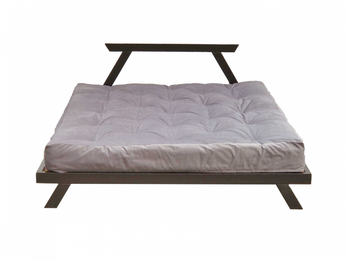 Callisto-Bett aus massiver Buche mit Futon