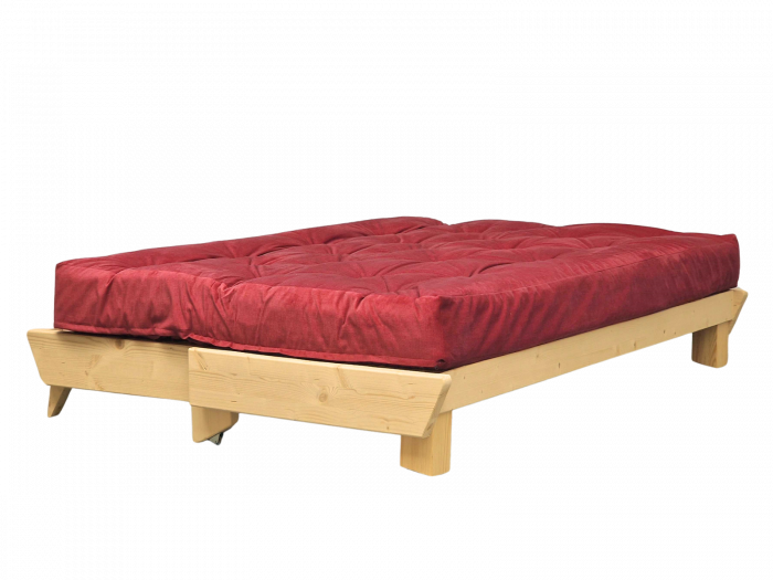 Futon-Sofa, zu einem Bett zusammenklappbar